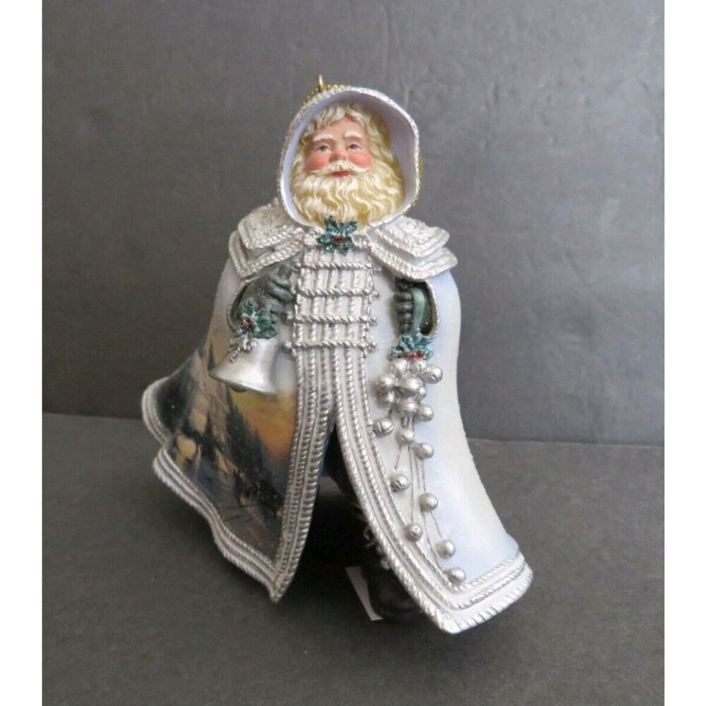 Thomas Kinkade Old World Santa Ornament Ashton Drake Family Holiday Gathering